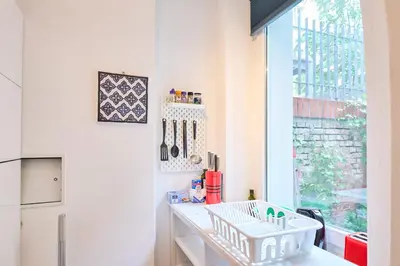 Küche/Küchenzeile in der Unterkunft Blue Chili Apartments Prenzlauer Berg
