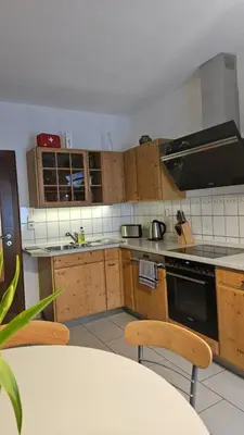 Küche/Küchenzeile in der Unterkunft Ferienwohnung 