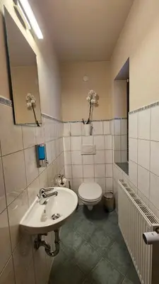 Ein Badezimmer in der Unterkunft Ferienwohnung 