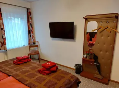 Ein Bett oder Betten in einem Zimmer der Unterkunft Ferienwohnung 