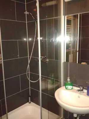 Ein Badezimmer in der Unterkunft Pension Levi