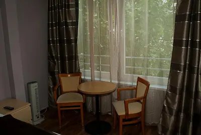 Ein Sitzbereich in der Unterkunft Pension Levi
