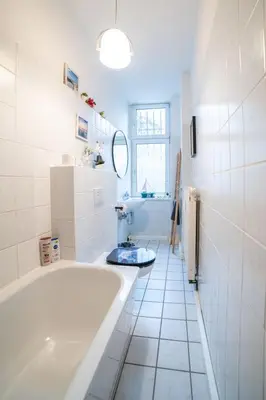 Ein Badezimmer in der Unterkunft Blue Chili 14 - Nice Flat Central Wifi in Berlin Lichtenberg