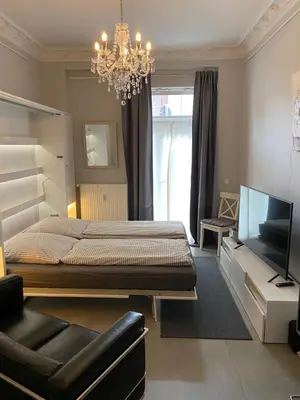 TV/Unterhaltungsangebot in der Unterkunft Apartment Glasower 31