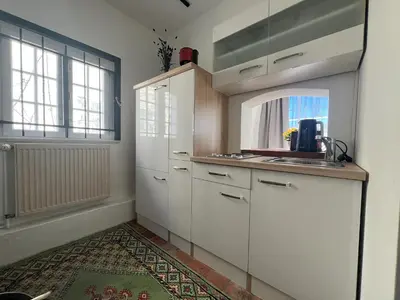 Küche/Küchenzeile in der Unterkunft Ferienwohnung Kleinod