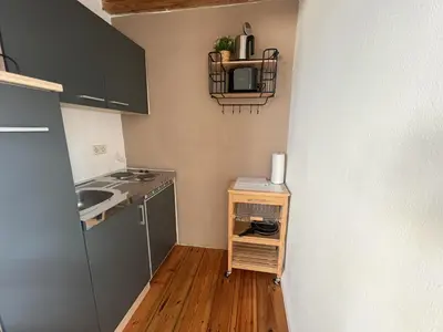 Küche/Küchenzeile in der Unterkunft Ferienwohnung Kleinod