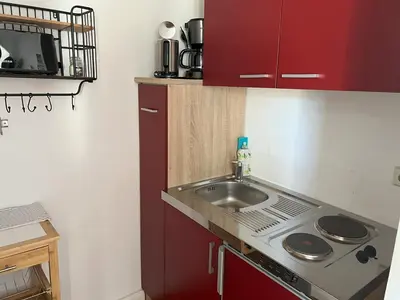 Küche/Küchenzeile in der Unterkunft Ferienwohnung Kleinod