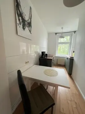 Ein Sitzbereich in der Unterkunft Gästewohnung Eberswalde