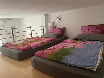Ein Bett oder Betten in einem Zimmer der Unterkunft Luxury 60m2 Appartement in Wilhelmstadt Berlin