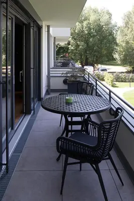Ein Balkon oder eine Terrasse in der Unterkunft Gerono - Haus am See
