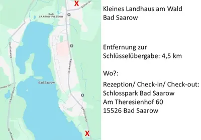 Grundriss der Unterkunft Kleines Landhaus am Wald Bad Saarow