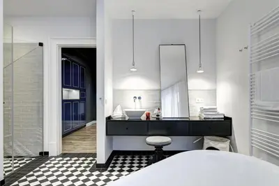 Ein Bett oder Betten in einem Zimmer der Unterkunft Gorki Apartments