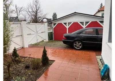 Das Gebäude in dem sich die Ferienwohnung befindet