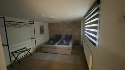 Ein Bett oder Betten in einem Zimmer der Unterkunft NEUES Ferienhaus 