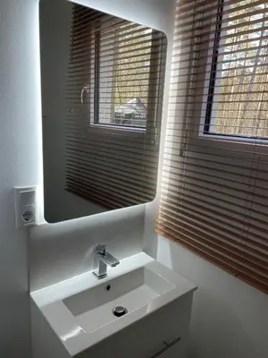 Ein Badezimmer in der Unterkunft NEUES Ferienhaus 