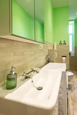 Ein Badezimmer in der Unterkunft Ferienwohnung bis 8 Personen