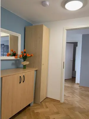 Küche/Küchenzeile in der Unterkunft Ferienwohnung Nikolaiblick