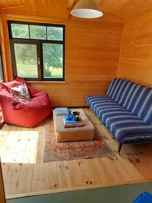 Ein Sitzbereich in der Unterkunft SOHL FARM Apartments