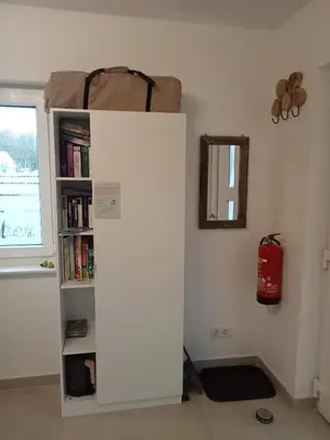 Die Bibliothek in der Ferienwohnung
