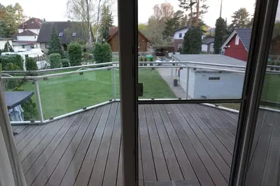 Ein Balkon oder eine Terrasse in der Unterkunft Ferienwohnung Thuja