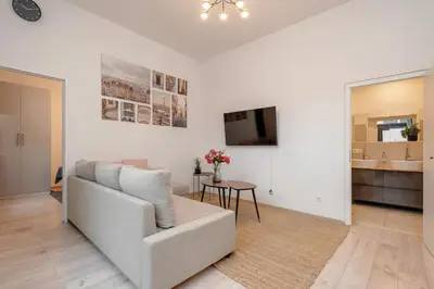 TV/Unterhaltungsangebot in der Unterkunft Schönes Serviced Apartment in Berlin