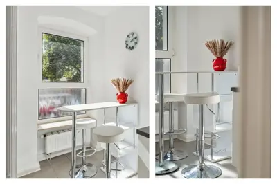 Küche/Küchenzeile in der Unterkunft Bright 3-room apartment near Prenzlauer Berg