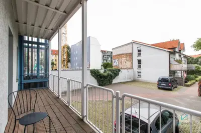 Das Gebäude in dem sich die Ferienwohnung befindet