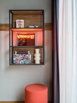 Ein Sitzbereich in der Unterkunft URBAN LOFT Berlin