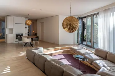 Ein Sitzbereich in der Unterkunft Luxury Apartment Berlin Mitte