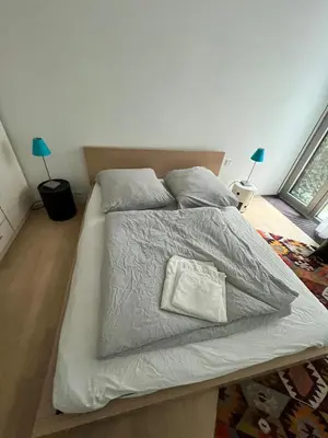Ein Bett oder Betten in einem Zimmer der Unterkunft Luxury Apartment Berlin Mitte