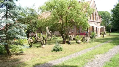 Ein Garten an der Unterkunft Ferienwohnung Fuchsberge