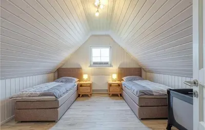 Ein Bett oder Betten in einem Zimmer der Unterkunft Stunning Home In Zerpenschleuse