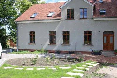 Ein Garten an der Unterkunft Ferienwohnung Am Weltnaturerbe Grumsin