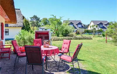 Ein Garten an der Unterkunft Ferienhaus Wendisch-Rietz Sturmm�we, Luisenaue