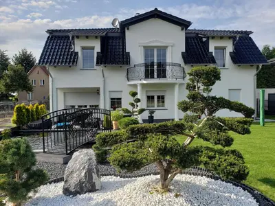 Ein Garten an der Unterkunft Ferienwohnung Schlaubetal Müllrose 2