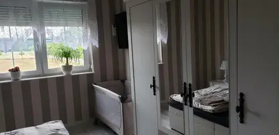 Ein Bett oder Betten in einem Zimmer der Unterkunft Ferienwohnung Schlaubetal Müllrose 2