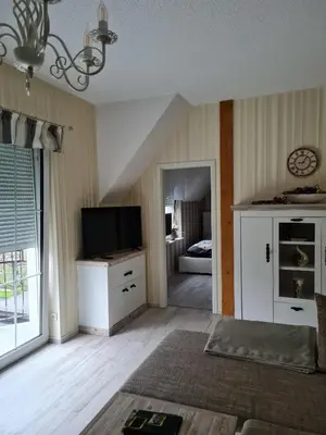 Küche/Küchenzeile in der Unterkunft Ferienwohnung Schlaubetal Müllrose 2