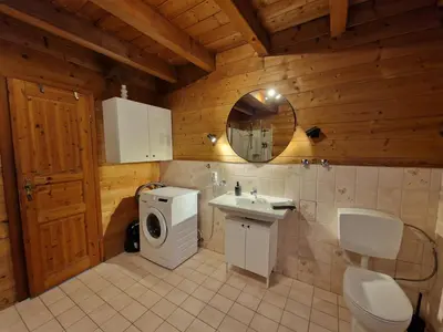 Ein Badezimmer in der Unterkunft Helle und idyllische 2 Zimmer Wohnung am Rande von Berlin