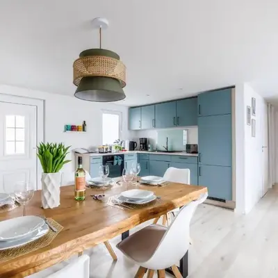 modernes Ferienhaus Sonnendeck 70 QM I Strandnah I Terrasse I 2 Schlafzimmer I Nähe Werbellinsee