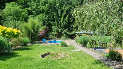 Ein Garten an der Unterkunft Ferienwohnung Schorfheide Krüger