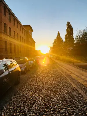 Blick auf den Sonnenuntergang/Sonnenaufgang von des Ferienhauses aus oder aus der Nähe