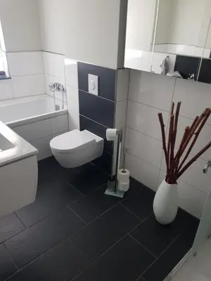 Ein Badezimmer in der Unterkunft Inselblüte 2