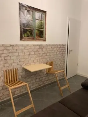 Ein Sitzbereich in der Unterkunft Pension Lotti Friedrichshain