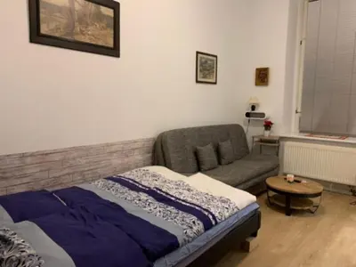 Ein Bett oder Betten in einem Zimmer der Unterkunft Pension Lotti Friedrichshain