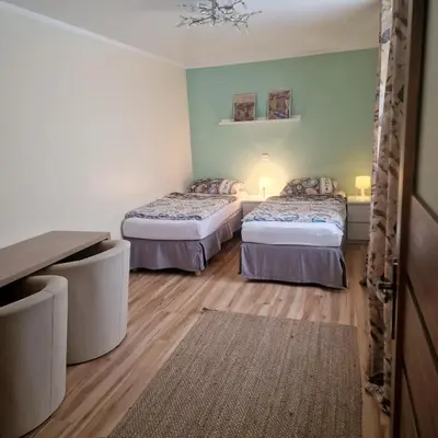 Ein Bett oder Betten in einem Zimmer der Unterkunft Rema Ferienwohnungen