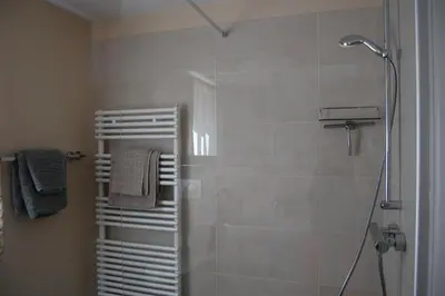Ein Badezimmer in der Unterkunft Ferienwohnung Rheinsberg Altstadt