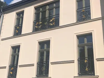 Das Gebäude in dem sich die Ferienwohnung befindet