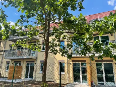 Das Gebäude in dem sich die Ferienwohnung befindet