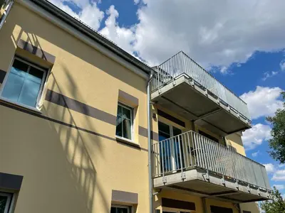 Das Gebäude in dem sich die Ferienwohnung befindet