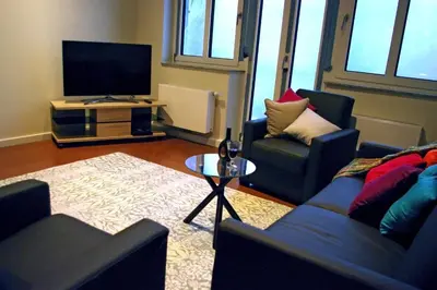 TV/Unterhaltungsangebot in der Unterkunft Haus am See